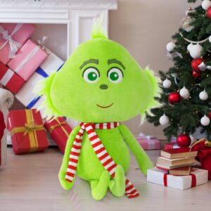 21in Green Monster Christmas Stuffed Animal Plush Figure Toys Doll Plushie Christmas Decorations Xmas Gift Decor