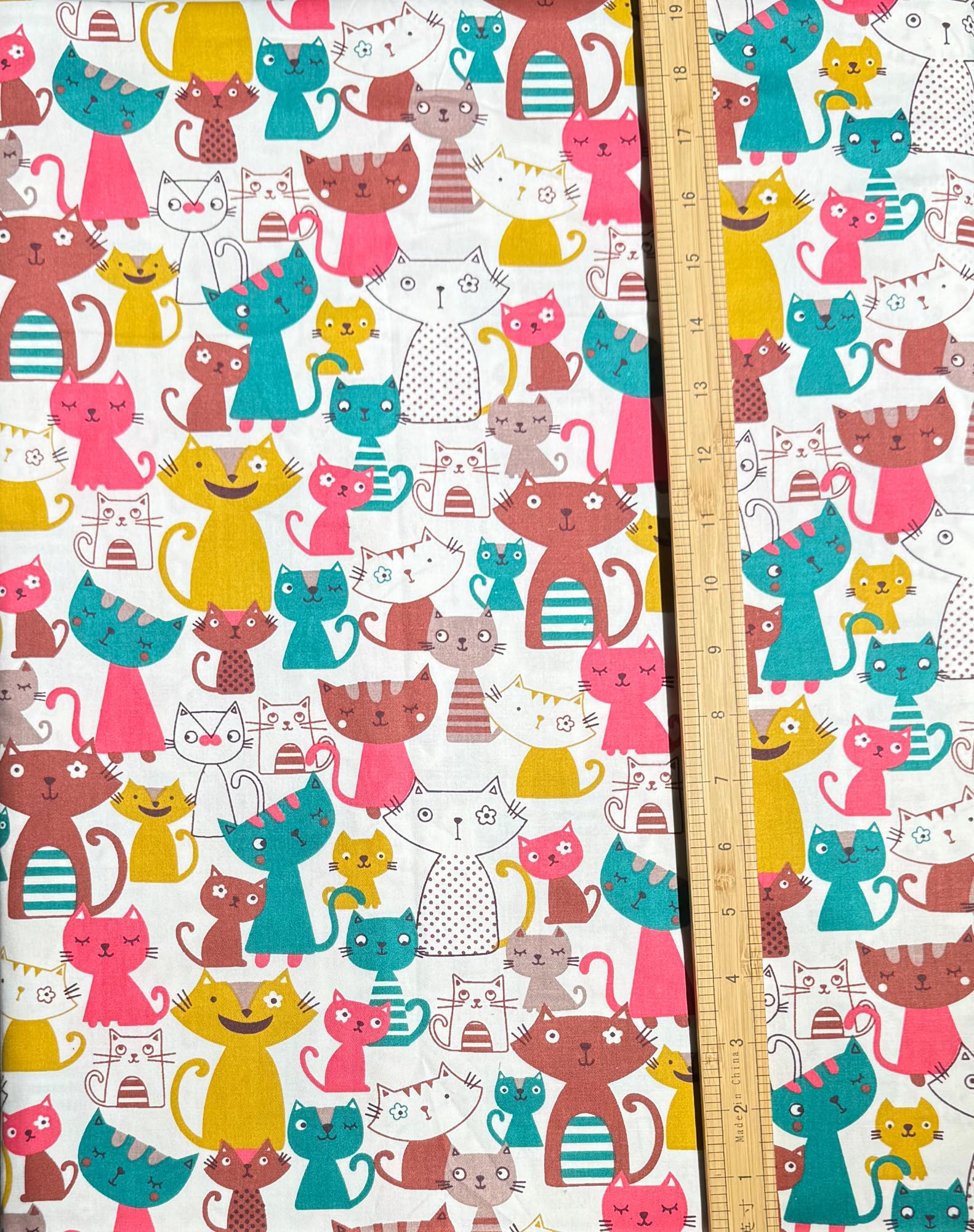 8Pcs Cute Animal Cats Fabirc Fat Quarters Cotton Fabric Bundles,for Quilting,Sewing and DIY Crafts,18 x 22 inches. …