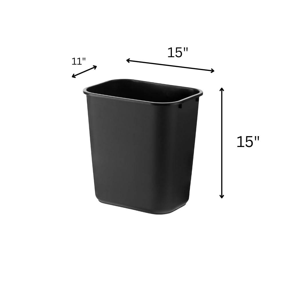 WEBSTORE SUPPLY 28 Qt. Trash and Recycle Bin Combo, 7 Gallon Under Sink Garbage Can (10 Pack) Black and Blue