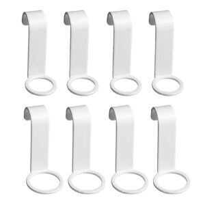 shower gel bottle rack hook, 8pcs plastic shampoo holder hook no drilling liquid soap shower hanger hooks shampoo dispenser bottle holder