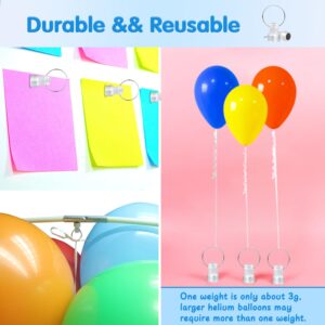 24PCS Balloon Weights Metallic Table Centerpiece Holders For Helium Balloon Accessories Small White Balloon Pendant For Birthday Wedding Chrismas Party (Round)