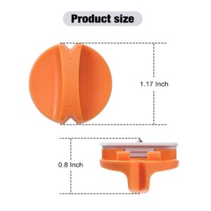 Giftgorde 4-Pack Trimmer Replacement Blades for Fiskars Paper Trimmer, Replacement Blade for All Series of Fiskars/Portable&Precision Trimmer,Arts and Crafts,3 Cutting&1 Scoring Blades,a Slider,Orange