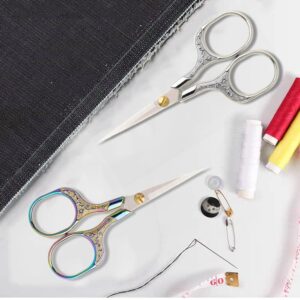 Sewing Scissors Sharp Embroidery Craft Crochet Scissors, 2 Piece Yarn Scissors Set for Needlework Arts & Crafts Crafts DIY Tools