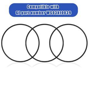 6pcs O-Ring Compatible with GE HHRING for Whole Home Filtration Models GXWH30C GXWH35F GXWH38F GXWH38S GXWH40L WS03X10039 FXHSC FXHTC, Whole House Water Filter O-Ring Replacement Gasket Seal Black