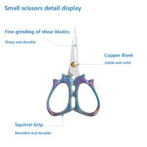 2 Pieces Embroidery Scissors Sharp Sewing Craft Crochet Scissors, Yarn Scissors,Small Scissors All Purpose For Sewing, Cross Stitching, Crafts, Arts & Crafts Handmade DIY Tools