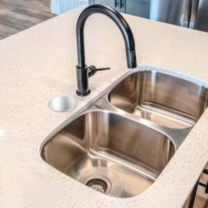 Kitchen Sink Hole Cover Faucet Hole Cover Stainless Steel Plug Sealing Cover Kitchen Sink Tap Hole Plate Stopper Cover 2 Inch Blanking Metal Plug Silver Faucet Plug Covers for Leakage Prevention