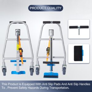 Amarite Furniture and Crate Mover, Mechanical Equipment Moving Dolly 1210lbs Capacity,Used for Safely Transporting Cabinets, Furniture, and Crates - Sold in Pairs