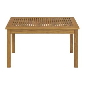 Okemo Outdoor Coffee Table - Weather-Resistant Acacia Wood Slotted Table - Outdoor Furniture for Patio, Porch, Deck, or Poolside