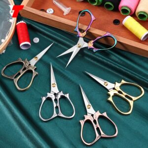 2 Pieces Embroidery Scissors Sharp Sewing Craft Crochet Scissors, Yarn Scissors,Small Scissors All Purpose For Sewing, Cross Stitching, Crafts, Arts & Crafts Handmade DIY Tools