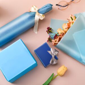 Hlonon 100 Sheets Blue Tissue Paper Bulk for Gift Bags, 20x12 Inches Tissue Paper Wrapping Paper Christmas Weddings Birthday Showers Arts Craft Party Favor Decoration