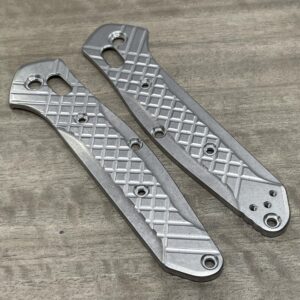 Tumbled FRAG Cnc milled Titanium Scales for Benchmade 940 Osborne