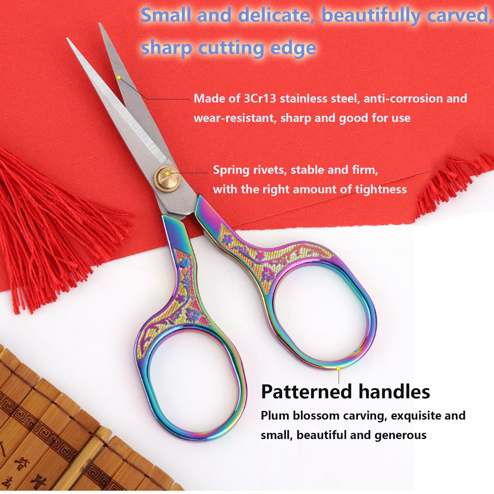 Sewing Scissors Sharp Embroidery Craft Crochet Scissors, 2 Piece Yarn Scissors Set for Needlework Arts & Crafts Crafts DIY Tools