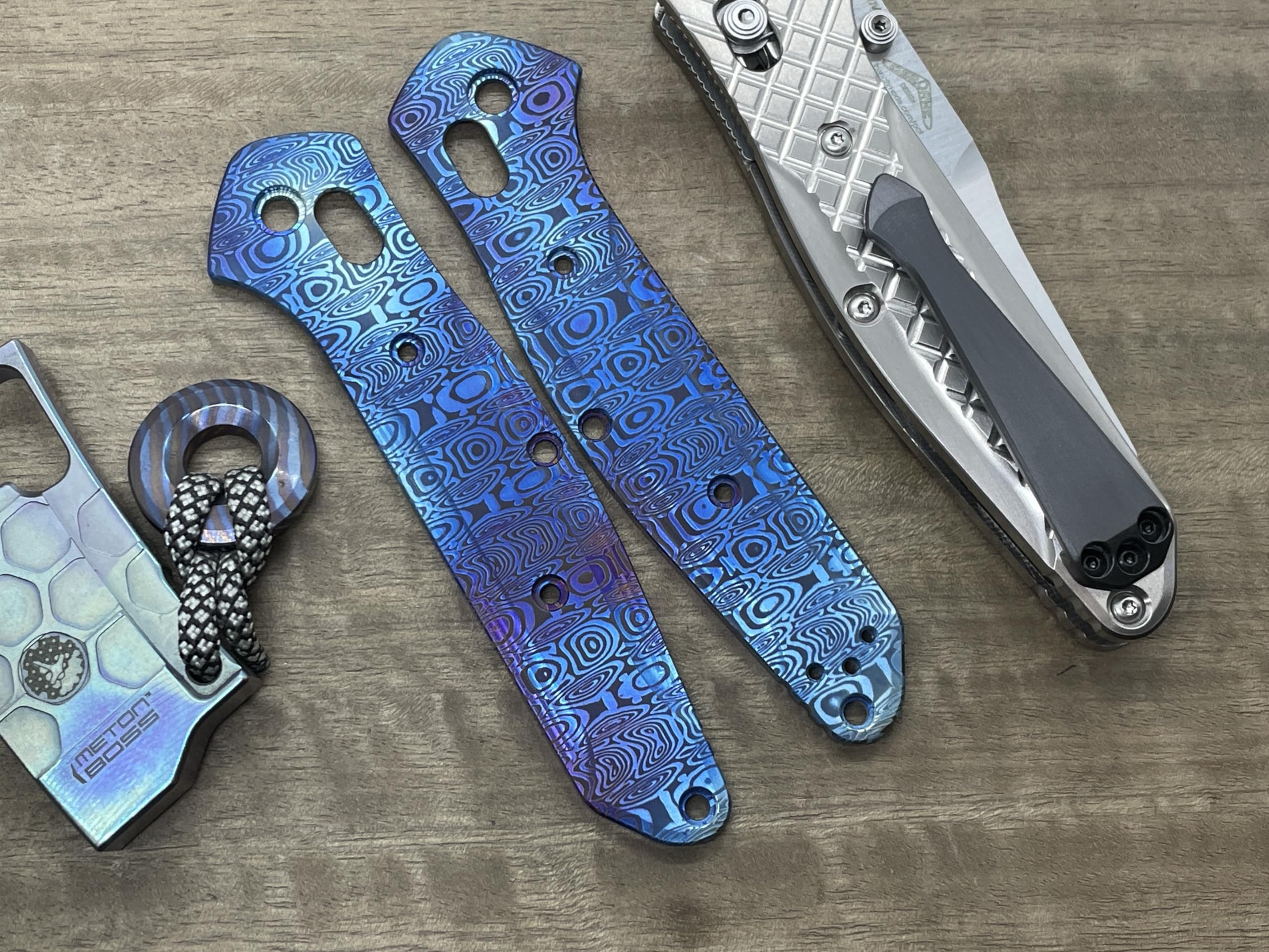 Dama LADDER Flamed Titanium Scales for Benchmade 940 Osborne