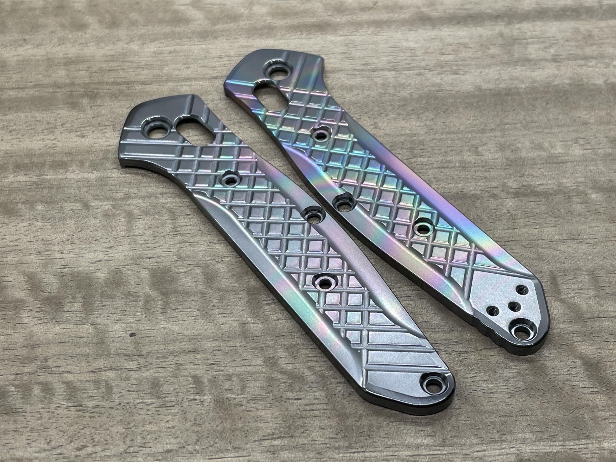 FRAG Oil Slick Black Zirconium Scales for Benchmade 940 Osborne