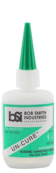 Bob Smith Industries Cyanoacrylate Glue, Super Glue, Insta-Cure, Insta-Cure+, Maxi-Cure, Un-Cure, and Insta-Set (Pack of 5) - with Make Your Day Paintbrushes