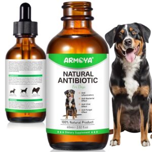 Natural Antibiotics for Dogs - Dog Antibiotics - Antibiotics for Dogs - Pet Antibiotics - Natural Antibiotics for Dogs - Organic Ingredients - Dog Multivitamin 60ml