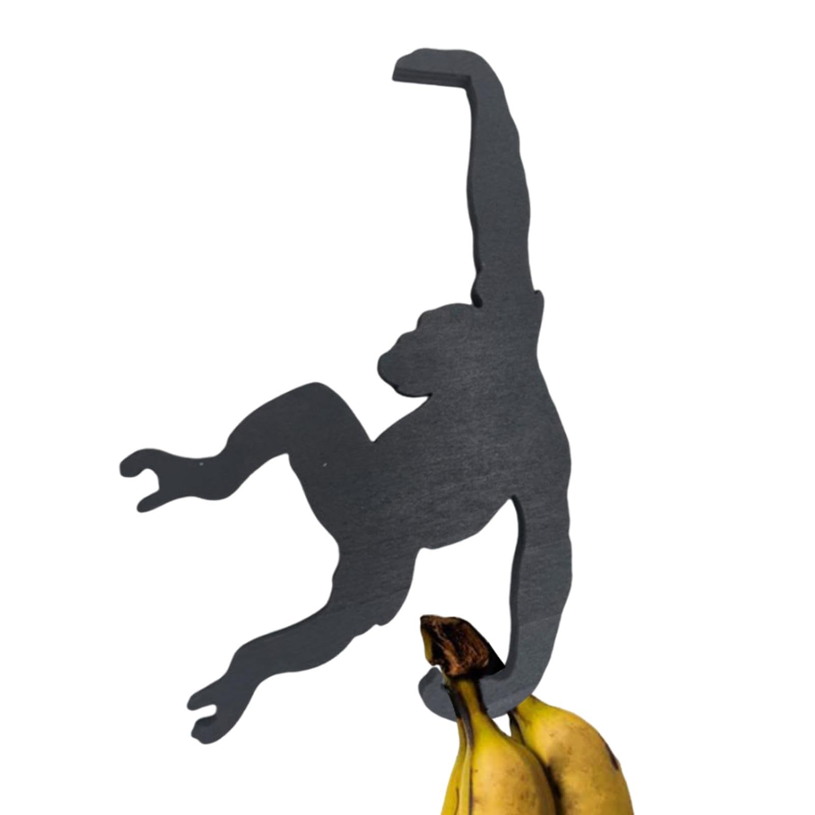 Monkey Banana Hanger - Under Cabinet Banana Holder | Modern Banana Hanger | Unique Banana Holder Balance Hook |Monkey Shaped Banana Stand | Monkey Banana Balancing Hook for Home Organization