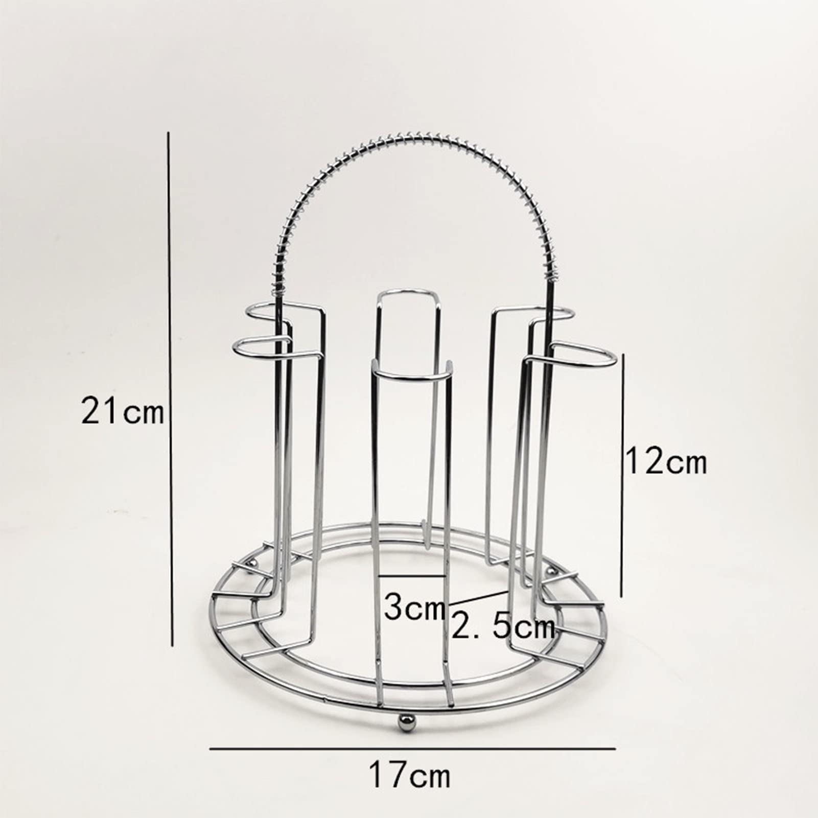 JOROBURO Glass Water Cup Rack, Bracket Stainless Steel Household Draining Cup Storage Rack Holder, Glass Tumbler Organizer Cup Mug Organizer Kitchen Storage and Accessories for Party