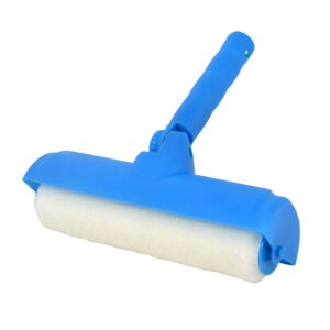 nichiyo 10 inch ceiling paint roller with shield roller and shield with adjustable head ceiling paint roller no driproller without splatter paint brush for painting ceilings walls(el01152)