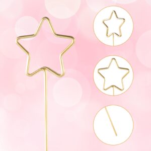 20pcs Table Number Holders, Place Card Holders Metal Floral Card Holder Clips Star Shaped Picture Holders for Centerpieces Photo Memo Pick for Wedding Party Flower Cards Office Cake Topper