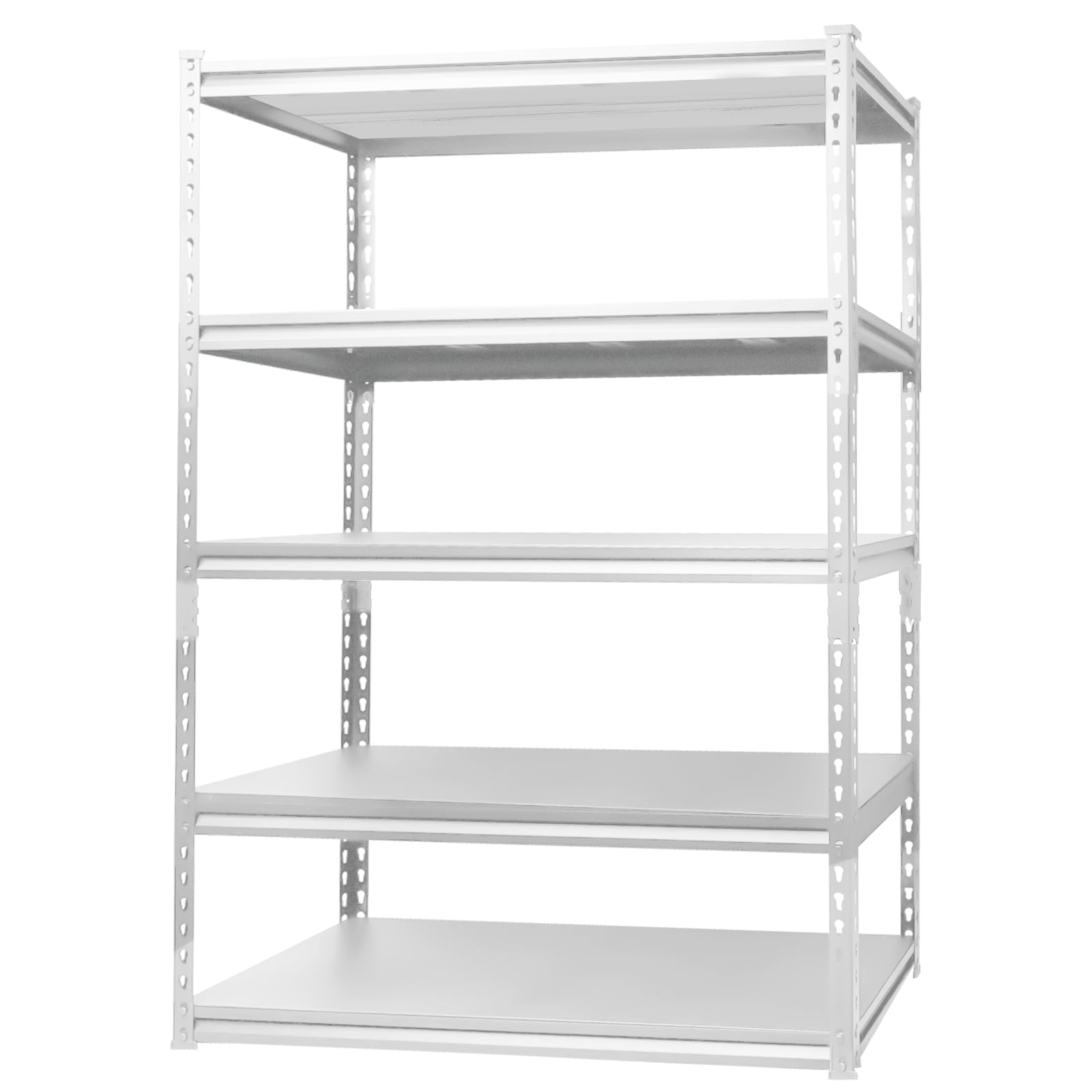 Qerfty 72" Garage Shelving, Garage Storage Shelving, Adjustable 5 Tier Unit Shelving, Heavy Duty Shelving Metal Shelving for Warehouse, Basement,Storage Shelf, 39.4" W * 15.7" D