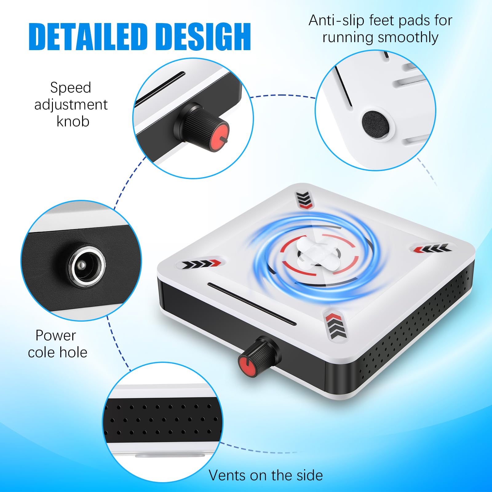 Feekoon Magnetic Stirrer 3000rpm, Magnetic Stir Plate with 5 Stir Bar and 1 Stir Bar Retriever, Max Stirring Capacity 3000ml Water Vortex Magnetic Mixer for Lab Brewing (No Heating)