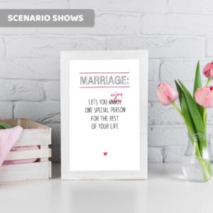 Lixpexgivt Funny Wedding Card for Bride/Groom, Wedding Congratulations Card, Wedding Gift for Him/Her, Lets You Enjoy One Special Person For The Rest Of Your Life