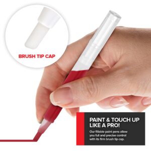 Touch Up Paint Pens, 5 Pack Refillable Paint Pens, Fillable Paint Pens for Touch Up on Walls, Furniture, and Kitchen Cabinet, Paint Touch Up Pen with Syringes for Home Paint, Touch Up Paint Pen Kit