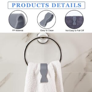 Towel Clips for Kitchen (6Pcs), Keeps Towel from Falling, for Kitchen，Oven Handle, Dishwasher Handle, Bathroom Towel Rack,Quilt Holder Anti-Clamping Fixing Non-Slip Clip (Grey)