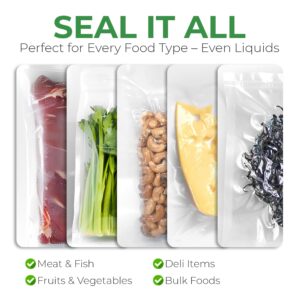 EconoHome Cordless Food Vacuum Sealer Machine - Rechargeable & Portable Sous Vide Vacuum Sealer with Built-In Cutter - Seals in 10 Seconds - 11.8" Width with 3 Sealing Modes & 1 Bag Roll 77" x 11"