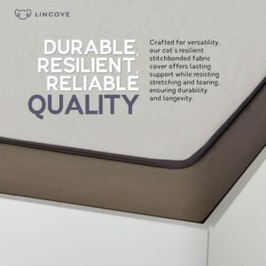 Lincove Premium 6-Inch Thick Foam Mattress with Durable Fabric Cover – Ideal for RV, Cot, Guest Bedroom - Folding Bed & Daybed - CertiPUR-US Certified –Made in USA Size: 36"x74"x6" - Color: Grey