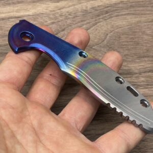 Metonboss Flamed Deep Brushed Titanium scale for XM-18 3.5 HINDERER