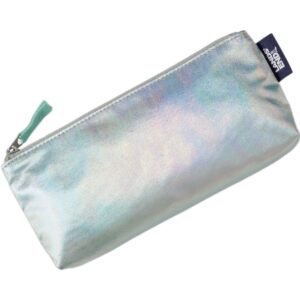 lands' end pencil pouch metallic opal 8.5" x 3.75"