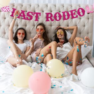 Last Rodeo Banner, Cowgirls Hen Party Decorations, Last Hoedown Decor, Last Rodeo Bachelorette Party Bridal Shower Party Decorations Hot Pink Glitter