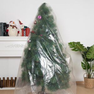 HFKPJRT Extra Large Clear Plastic Bags, 5 Pack 40x60 Inches Gaint Storage Bags, Jumbo Transparent Platic Bags for Storage Luggage, Suitcase, Clothes, Furniture, Chair, Kids Bike, Christmas Tree