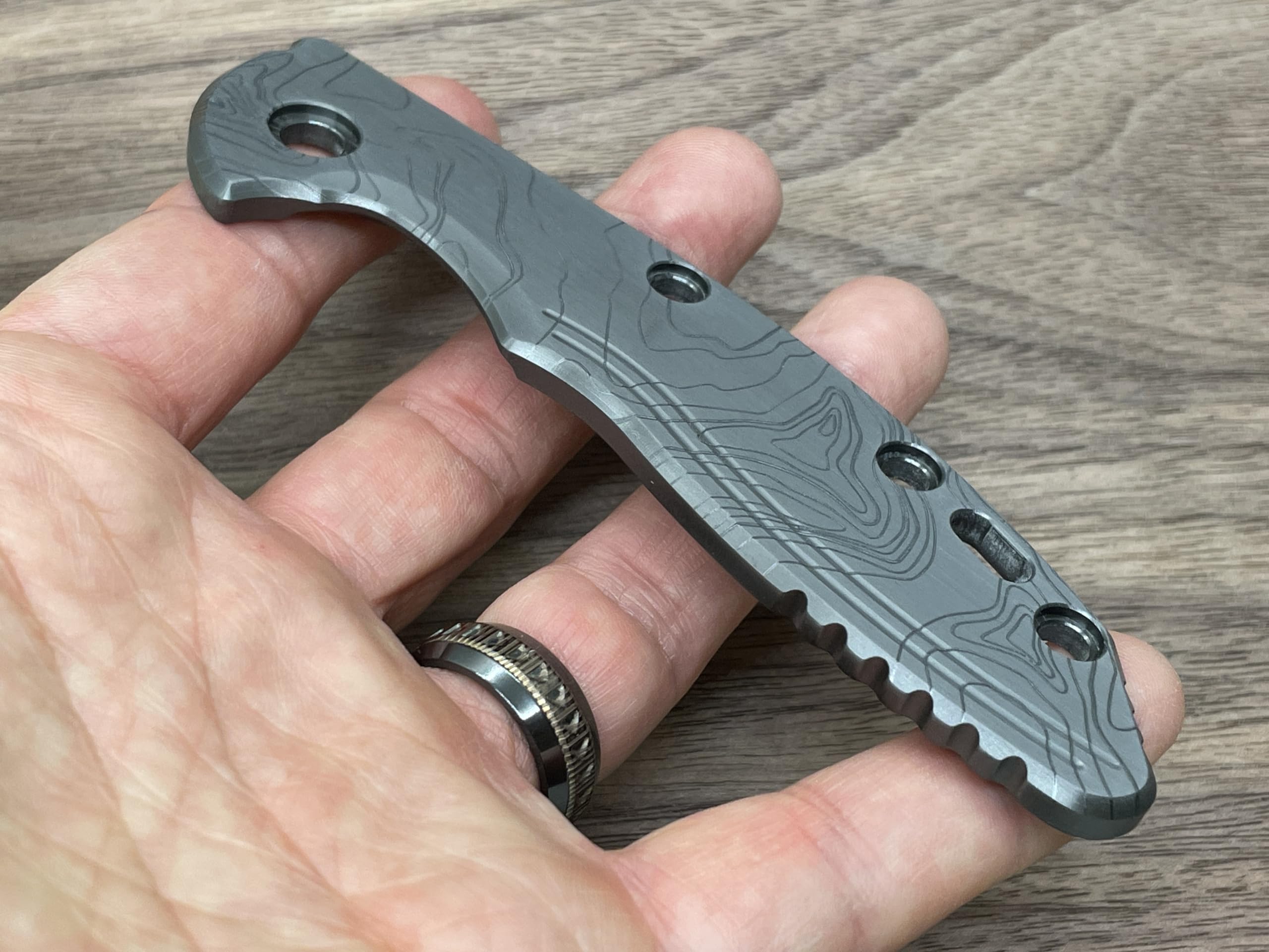 TOPO engraved Black Zirconium scale for XM-18 3.5 HINDERER