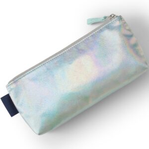 Lands' End Pencil Pouch Metallic Opal 8.5" x 3.75"