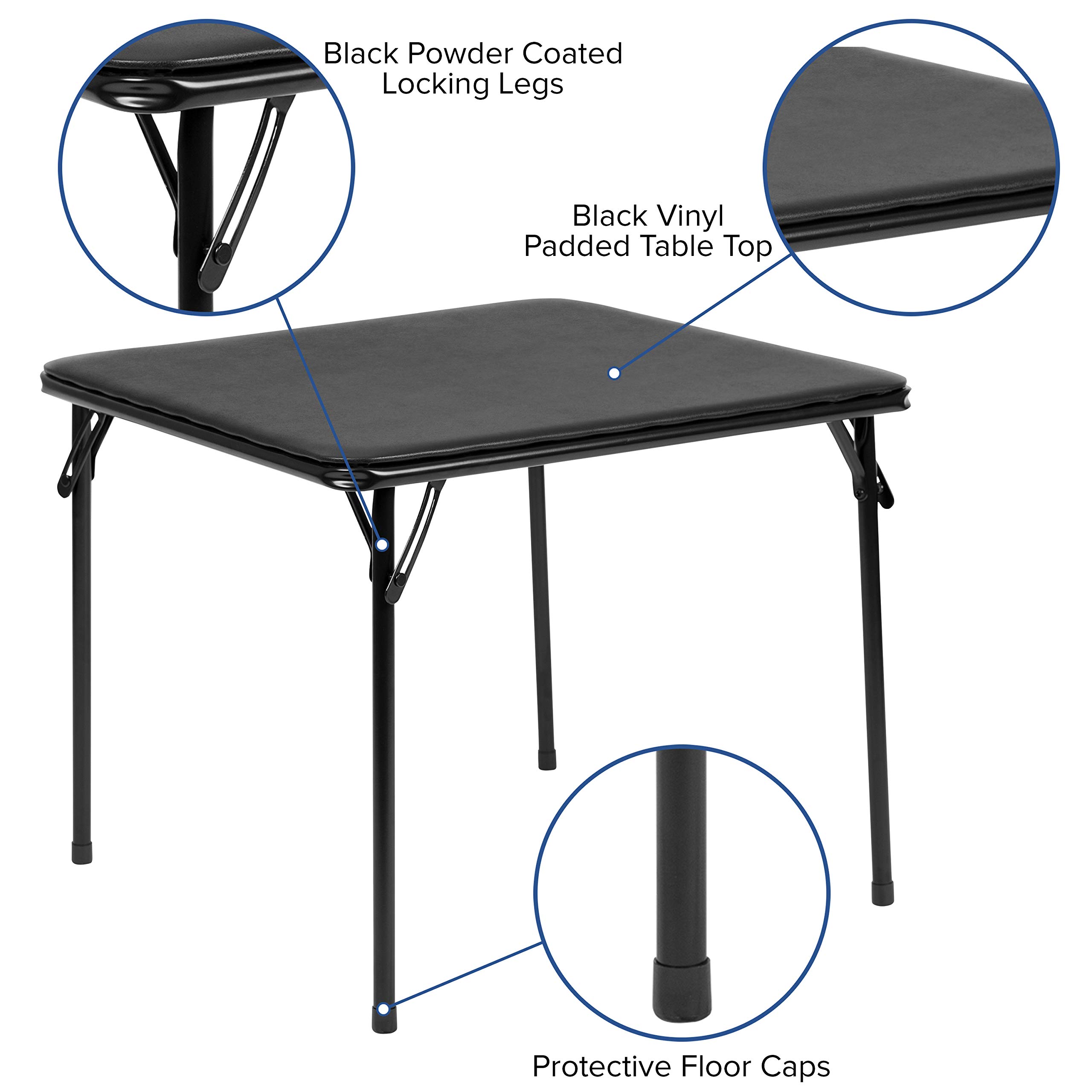 Classroom Essentials Kids Black Folding Table