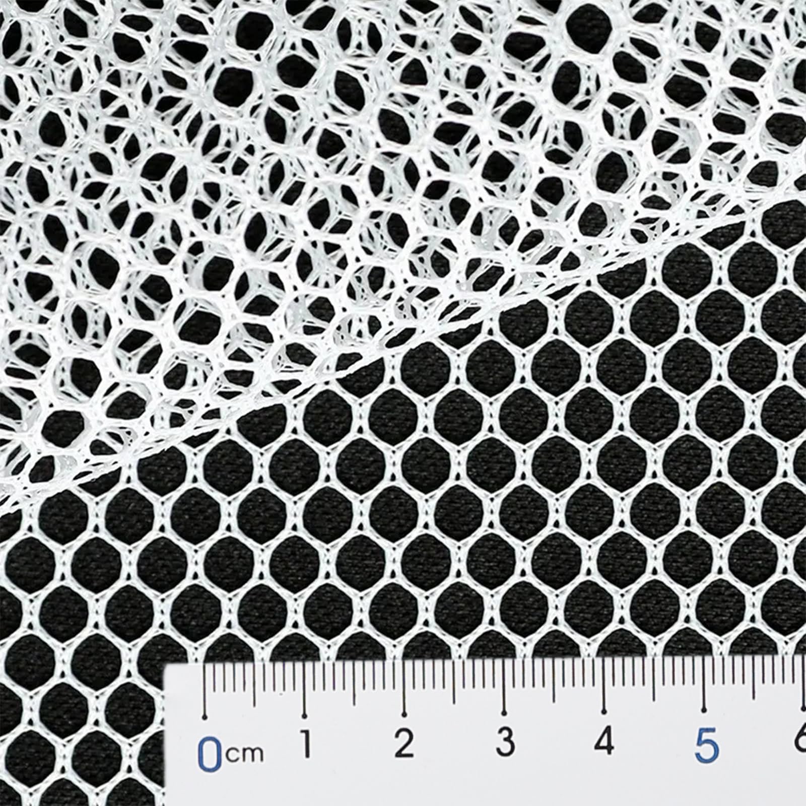 2PCS 62.99 * 59.05Inch Mesh Fabric Soft Mesh Fabric Stretchy for Backpack Pocket and Straps, Netting Clothes, Netting Bag Shopping Bag (White)