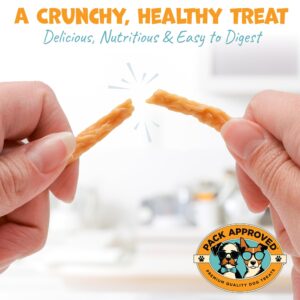 Pack Approved Mini Chicken Sticks for Dogs - Dehydrated Chicken Dog Treats & Single Ingredient Dog Treat - High Protein, Low Fat Dog Treats - Chicken Treats for Dogs - Crunchy Dog Chew Sticks - 3oz