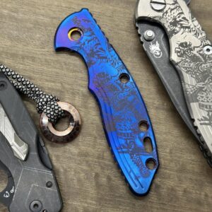 Metonboss SAMURAI Flamed Titanium scale for XM-18 3.5 Hinderer