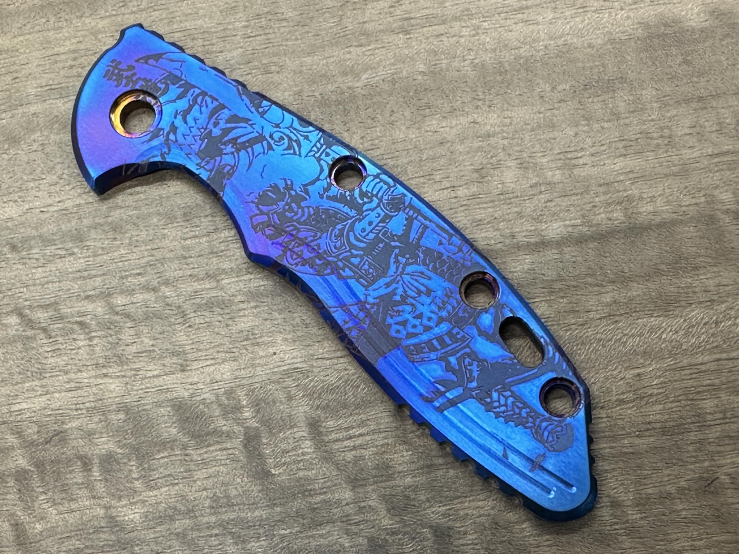 Metonboss SAMURAI Flamed Titanium scale for XM-18 3.5 Hinderer