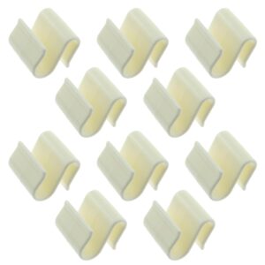 luorng 10pcs 23x23x19mm cardboard flat hooks shelf hooks white shelves plastic s hooks for hanging heavy duty kitchenware towel decoration