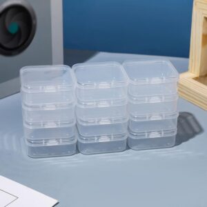 GSHLLO 40 Pcs Bead Organizer Boxes Diamond Painting Storage Boxes Mini Clear Craft Cases Small Plastic Beading Cases with Storage Box for Hardware Screws