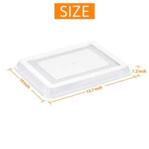 E-Far Rectangle Bakeware Lid, 2-Pack Plastic Food Storage Replacement Cover Set, Fits for E-far 12⅓ x 9¾ x 2 Inch Sheet Cake Baking Pan