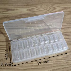 GSHLLO 40 Pcs Bead Organizer Boxes Diamond Painting Storage Boxes Mini Clear Craft Cases Small Plastic Beading Cases with Storage Box for Hardware Screws