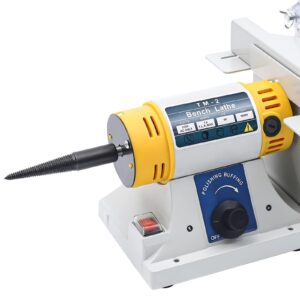 YIPONYT Lapidary Equipment DIY Jewelry Lapidary Saw for Cutting Rocks, 110V Mini Table Saws Rock, Jewelry Rock Polishing Buffer Bench Lathe Table Saw for Grinding Polishing Drilling 0-10000r/min