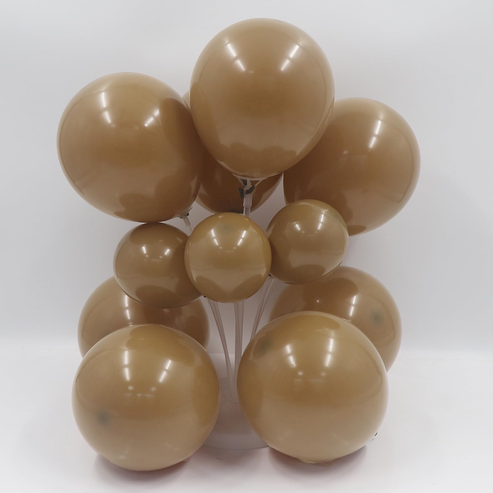 Neutral White and Gold Balloon Arch Kit-DIY 170pcs Boho Brown Sand White Chrome Gold Balloons Garland Kit for Birthday, Christening, Baby Shower, Bridal Shower, Engagement Party Decorations