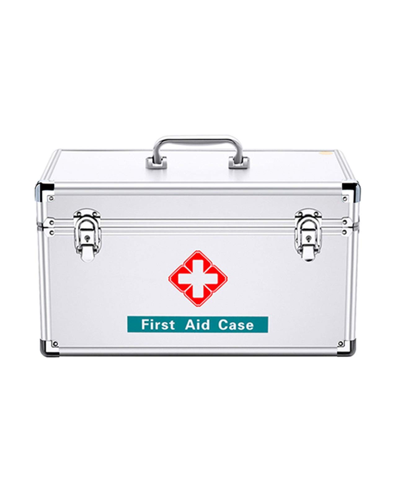 DAOUXIAOSP Family First Aid Box,Portable Medicine Chest Storage,Lidded Storage Bins Medicine Cabinets First Aid Box Portable Medicine Chest Storage Multifunctional Metal Storage Case for Home Outdoor