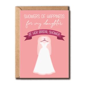 kpldesigns showers of happiness for my daughter - bridal shower card for daughter - wedding card - daughter card - congrats card - lovely bridal card